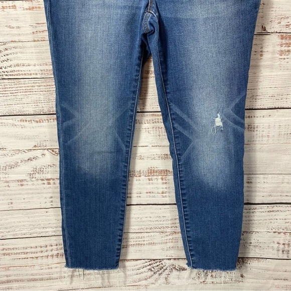 J.CREW JEANS RAW HEM 9” HIGH RISE  SIZE 27 SKINNY JEANS - Picture 3 of 6